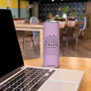 Chaos Coordinator Thank YouGift Skinny Tumbler Christmas Gifts for Colleague Coworker Travel Mug Purple TB10 Print Your Wear