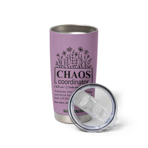 Chaos Coordinator Thank YouGift Tumbler Cup Christmas Gifts for Colleague Coworker Travel Mug Purple TB10 Print Your Wear