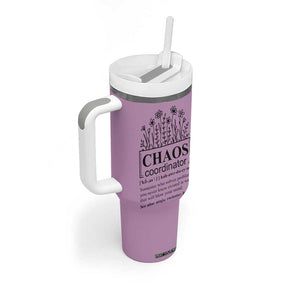 Chaos Coordinator Thank YouGift Tumbler With Handle Christmas Gifts for Colleague Coworker Travel Mug Purple TB10 Print Your Wear