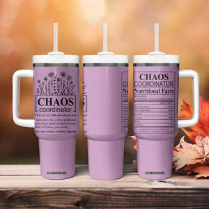 Chaos Coordinator Thank YouGift Tumbler With Handle Christmas Gifts for Colleague Coworker Travel Mug Purple TB10 Print Your Wear