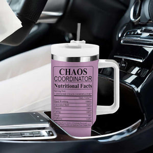 Chaos Coordinator Thank YouGift Tumbler With Handle Christmas Gifts for Colleague Coworker Travel Mug Purple TB10 Print Your Wear