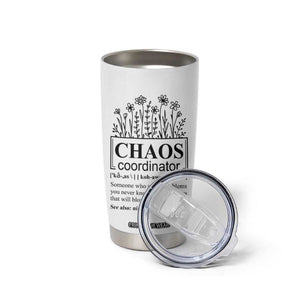 Chaos Coordinator Thank YouGift Tumbler Cup Christmas Gift for Colleague Coworker Travel Mug White TB10 Print Your Wear