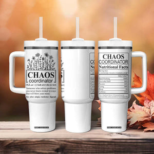 Chaos Coordinator Thank YouGift Tumbler With Handle Christmas Gift for Colleague Coworker Travel Mug White TB10 Print Your Wear