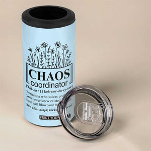 Chaos Coordinator Thank YouGift 4 in 1 Can Cooler Tumbler Christmas Gift for Colleague Coworker Travel Mug Blue TB10 Print Your Wear