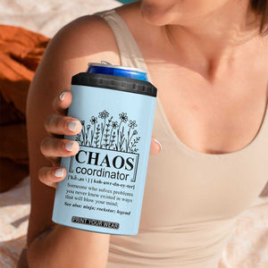 Chaos Coordinator Thank YouGift 4 in 1 Can Cooler Tumbler Christmas Gift for Colleague Coworker Travel Mug Blue TB10 Print Your Wear