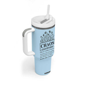 Chaos Coordinator Thank YouGift Tumbler With Handle Christmas Gift for Colleague Coworker Travel Mug Blue TB10 Print Your Wear