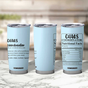 Chaos Coordinator Tumbler Cup Christmas Gifts for Colleague Coworker Travel Mug Thank You Gift Blue TB10 Print Your Wear