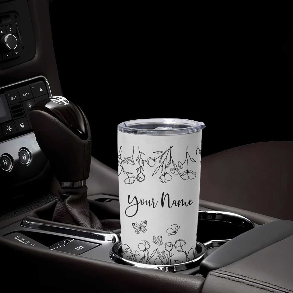 Personalized Wildflower Floral Tumbler Cup Custom Name Gifts For Her TB10 Print Your Wear