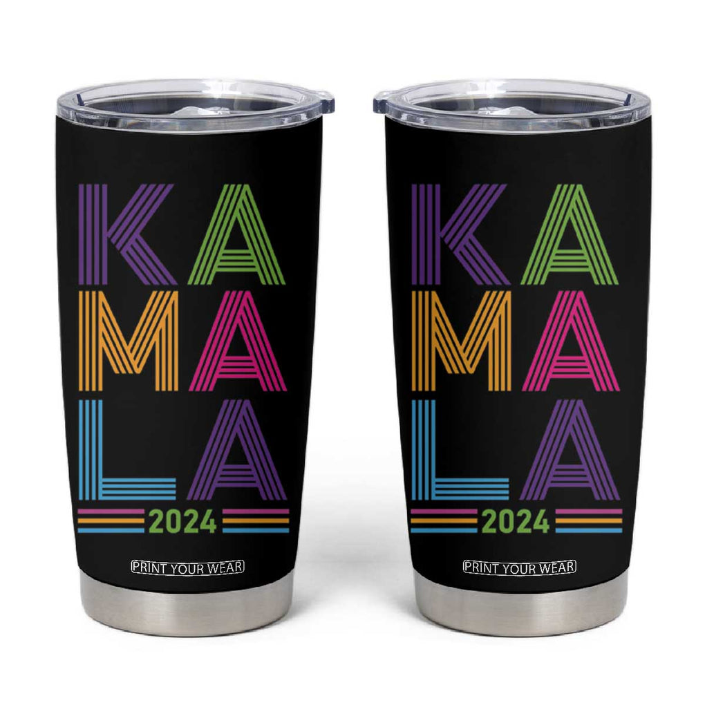 Harris 2024 President Election '24 Tumbler Cup Fans Of Kamala TB10 Black Print Your Wear