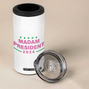 Harris 2024 4 in 1 Can Cooler Tumbler Fans Of Kamala Madam President TB10 Print Your Wear