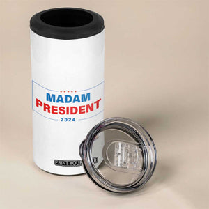 Harris 2024 4 in 1 Can Cooler Tumbler Madam President Fans Of Kamala TB10 Print Your Wear