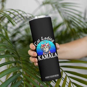 Harris 2024 Skinny Tumbler Cat Lady Ladies for Kamala Madam President TB10 Print Your Wear