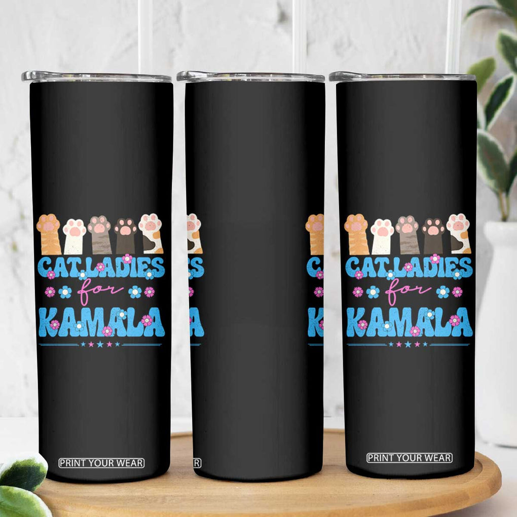 Harris 2024 Skinny Tumbler Cat Lady Ladies for Kamala Madam President TB10 Print Your Wear