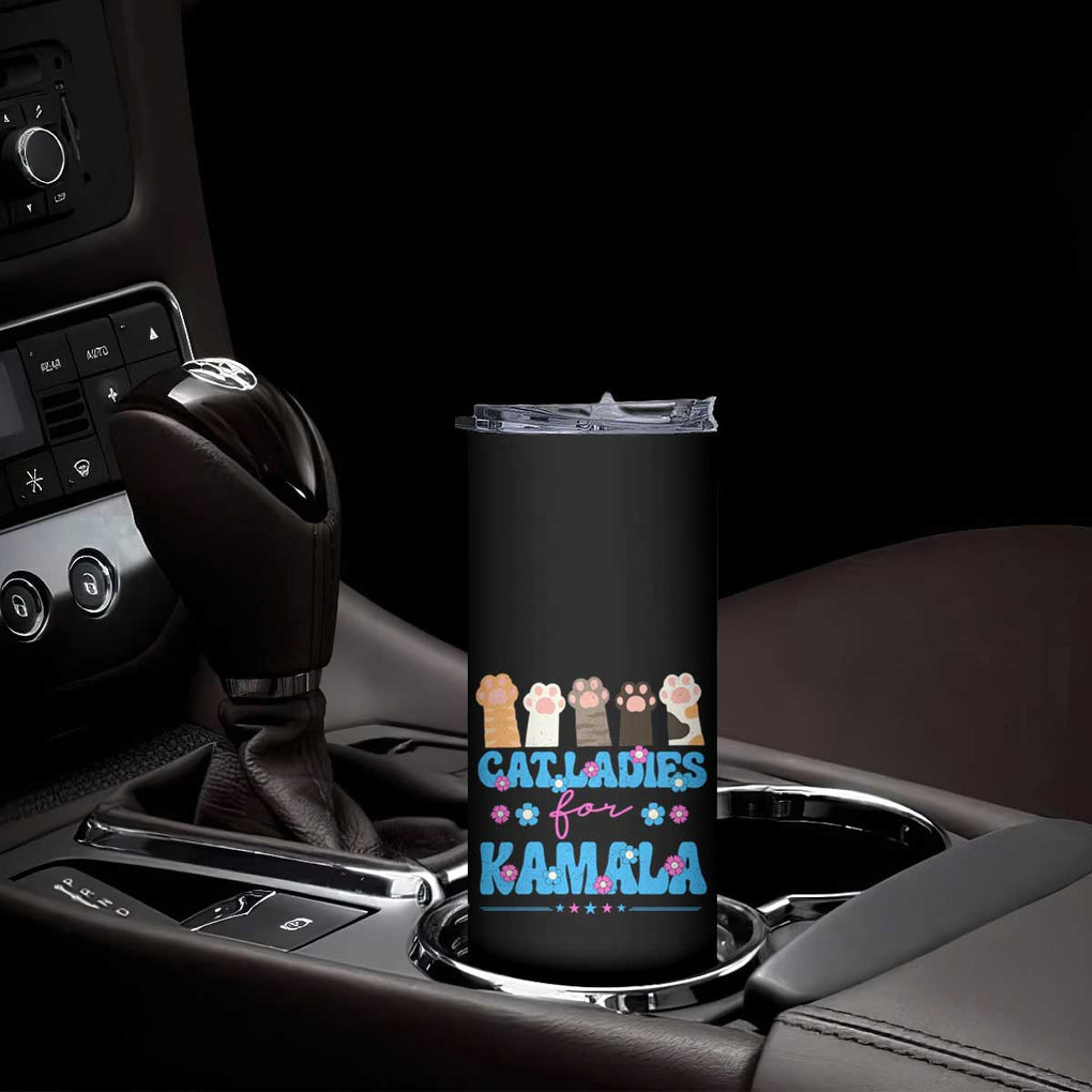 Harris 2024 Skinny Tumbler Cat Lady Ladies for Kamala Madam President TB10 Print Your Wear