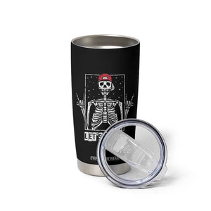 Rock On Skeleton Hand Tumbler Cup Rock and Roll Horns Up TB10 Print Your Wear