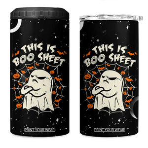 This Is Boo Sheet Cute Ghost 4 in 1 Can Cooler Tumbler Funny Halloween Costume TB10 One Size: 16 oz Black Print Your Wear