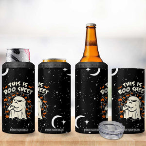 This Is Boo Sheet Cute Ghost 4 in 1 Can Cooler Tumbler Funny Halloween Costume TB10 Print Your Wear