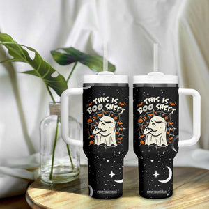 This Is Boo Sheet Cute Ghost Tumbler With Handle Funny Halloween Costume TB10 Print Your Wear