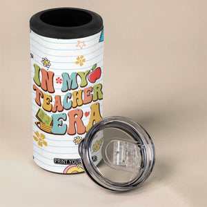 Teachers 4 in 1 Can Cooler Tumbler In My Teacher Era Preschool Kindergarten Teaching Life TB10 Print Your Wear