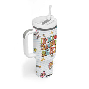 Teachers Tumbler With Handle In My Teacher Era Preschool Kindergarten Teaching Life TB10 Print Your Wear