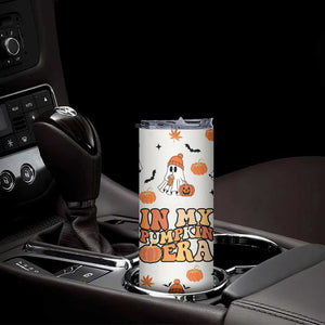 Cute Ghost Fall Coffee Skinny Tumbler In My Pumpkin Era Retro Funny Fall Vibes Thanksgiving Halloween TB10 Print Your Wear