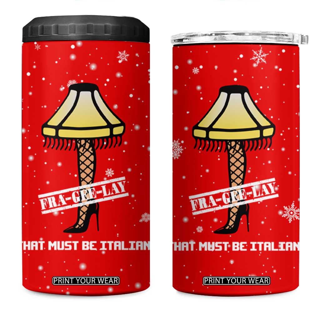 Funny Christmas 4 in 1 Can Cooler Tumbler Gifts for Women Men Coworkers Frageelay TB10 One Size: 16 oz Red Print Your Wear