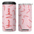 Personalized Christmas 4 in 1 Can Cooler Tumbler Custom Name Candy Canes Pink Xmas Gifts TB10 One Size: 16 oz Pink Print Your Wear