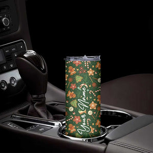 Personalized Christmas Skinny Tumbler Custom Name Car Cup Holder Xmas Gifts TB10 Print Your Wear