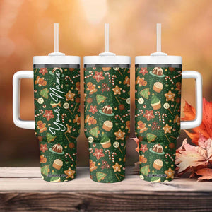 Personalized Christmas Tumbler With Handle Custom Name Car Cup Holder Xmas Gifts TB10 Print Your Wear