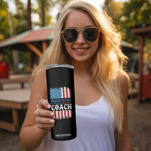 Harris Walz Skinny Tumbler Prosecutor And The Coach 2024 Vintage American Flag TB11 Print Your Wear