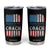 Harris Walz Tumbler Cup Prosecutor And The Coach 2024 Vintage American Flag TB11 Black Print Your Wear