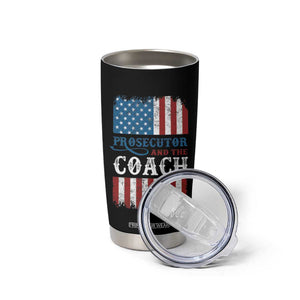 Harris Walz Tumbler Cup Prosecutor And The Coach 2024 Vintage American Flag TB11 Print Your Wear