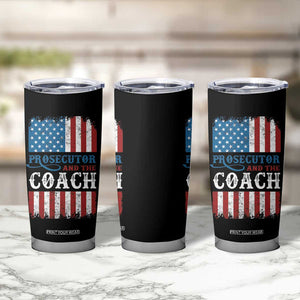 Harris Walz Tumbler Cup Prosecutor And The Coach 2024 Vintage American Flag TB11 Print Your Wear