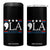 Funny Comma La Harris 4 in 1 Can Cooler Tumbler Punctuation Kamala 2024 American Flag TB11 One Size: 16 oz Black Print Your Wear