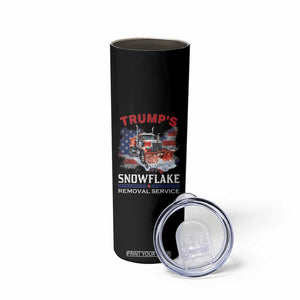 Funny Trump 2024 Skinny Tumbler Trump's Snowflake Removal Service US Flag TB11 Print Your Wear