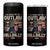 Trump Vance 2024 4 in 1 Can Cooler Tumbler I'm Voting For The Outlaw And The Hillbilly US Flag TB11 One Size: 16 oz Black Print Your Wear