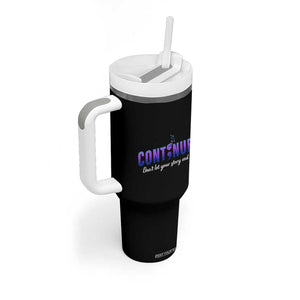 Suicide Prevention Awareness Tumbler With Handle Continue Don't Let Your Story End Semicolon Butterfly TB11 Print Your Wear