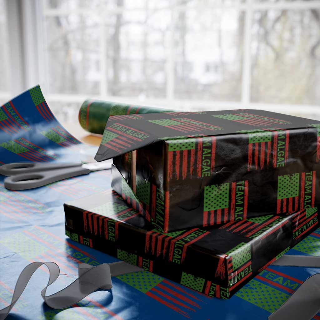 Team Algae Wrapping Paper Roll Funny Make Algae Great Again American Flag Political Meme TS14 Black Print Your Wear