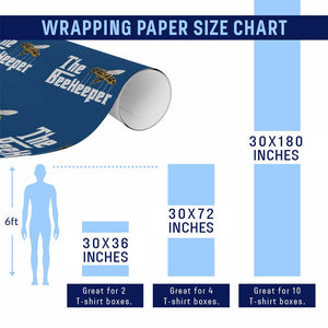 The Beekeeper Wrapping Paper Roll Funny Keeping Apiary Beekeeping Gift TS11 Print Your Wear