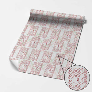 The GOAT Maye Wrapping Paper Roll NE Quarterback Fan Gift TS12 Christmas Plaid Print Your Wear