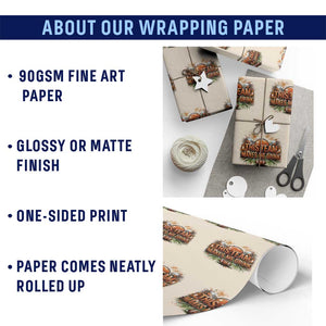 This Team Makes Me Drink Wrapping Paper Roll CFBB Fan Gift TS12 Print Your Wear