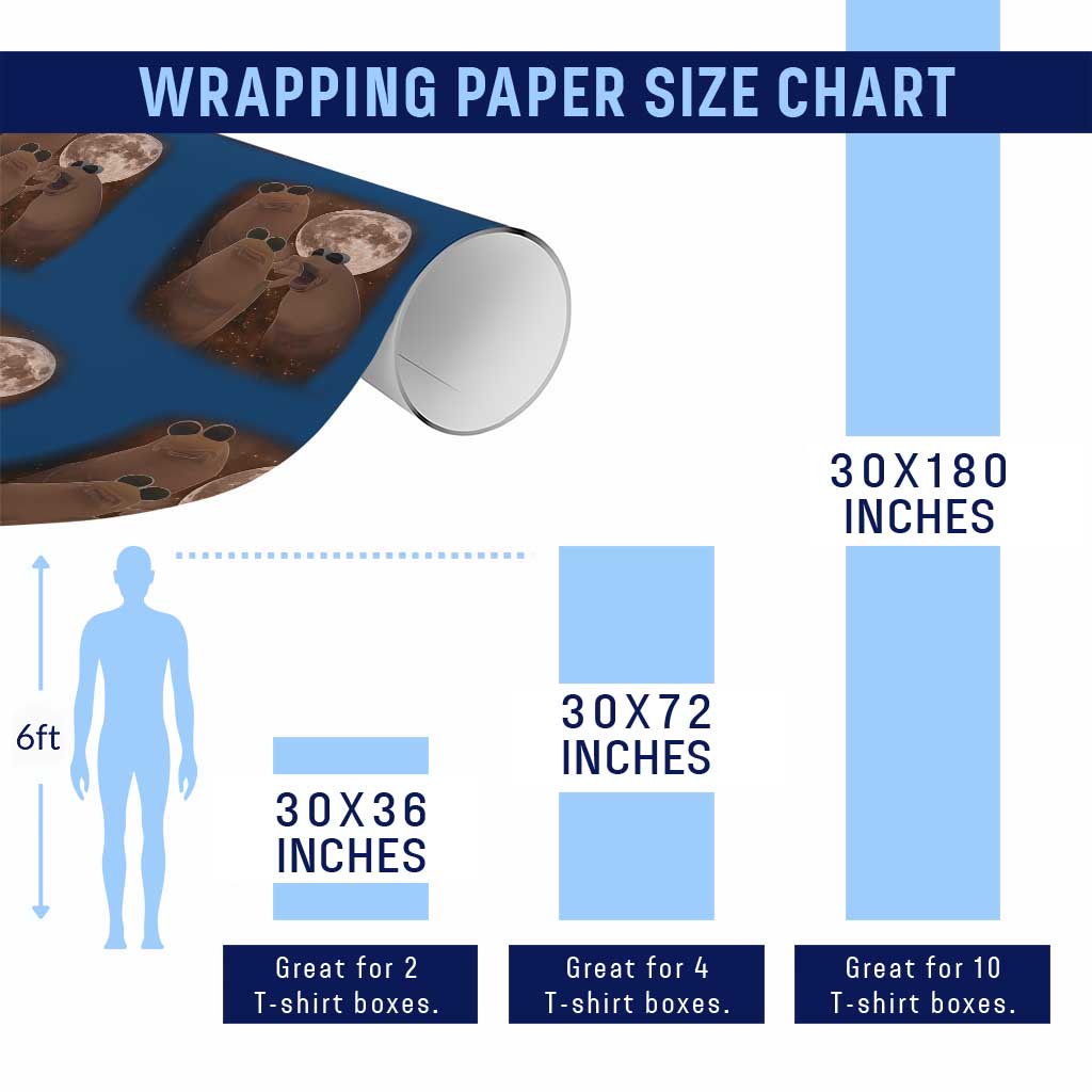 Three Marcus The Worm Moon Wrapping Paper Roll Funny Weird Cursed Meme TS11 Print Your Wear