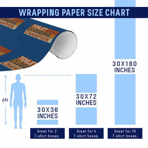 Toilet Clogging Champion Wrapping Paper Roll TS10 Print Your Wear