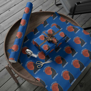 Total Lunar Eclipse March 3 2026 Wrapping Paper Roll Constellation Wolf Souvenir Graphic TS02 Blue Print Your Wear
