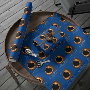 Total Solar Eclipse Wrapping Paper Roll 12th August 2026 Majorca Totality TS10 Blue Print Your Wear