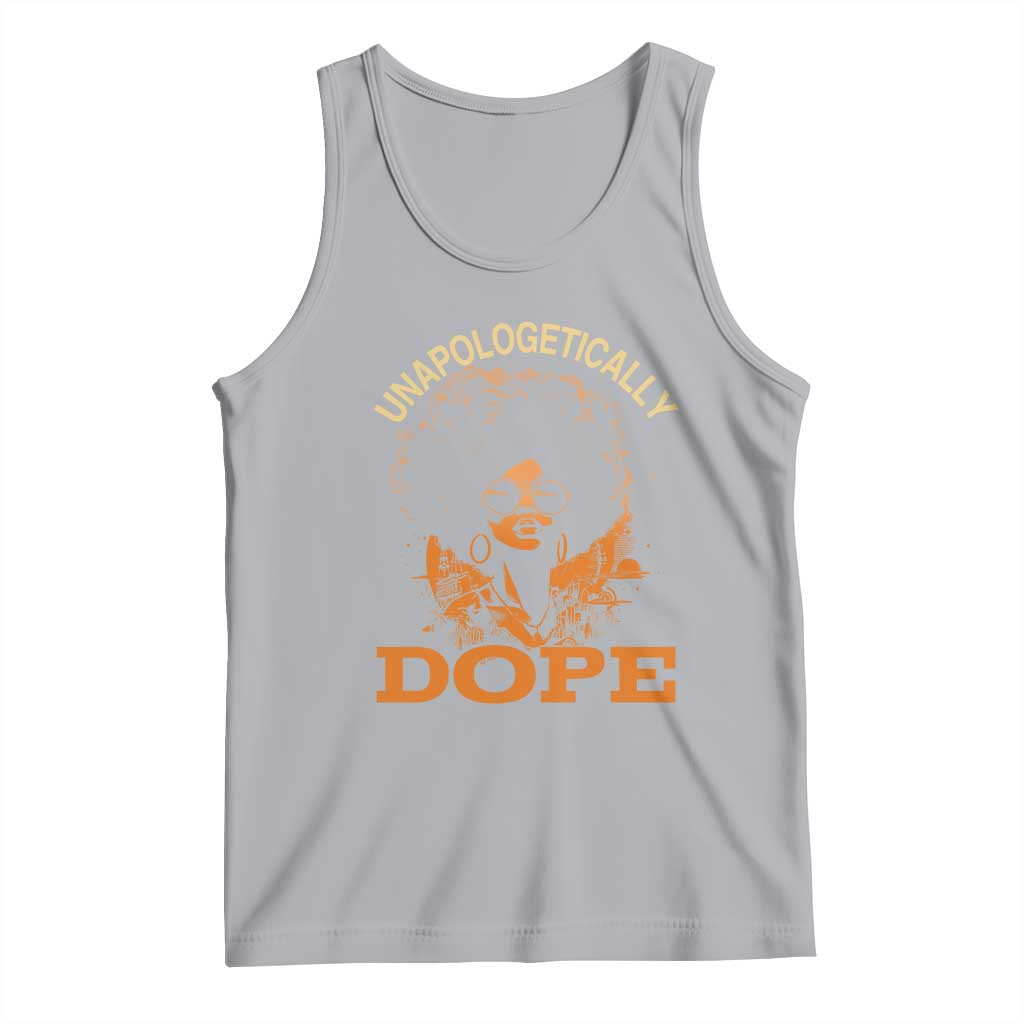 Black Women Unapologetically Dope Tank Top Juneteenth Black History Pride TS01 Athletic Heather Print Your Wear