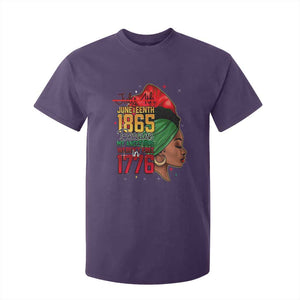 Juneteenth 1865 T Shirt For Kid Black Pride Because My Ancestors Weren't Free in 1776 Not 4Th Of July TS01 Purple Print Your Wear