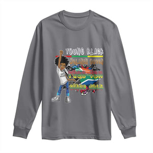 Free Ish Juneteenth Long Sleeve Shirt Freedom Day Since 1865 TS01 Charcoal Print Your Wear