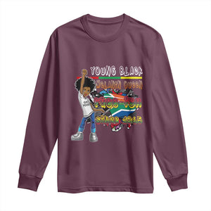 Free Ish Juneteenth Long Sleeve Shirt Freedom Day Since 1865 TS01 Maroon Print Your Wear