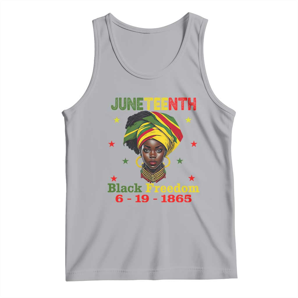 Juneteenth Black Freedom Tank Top Since 1865 For African Women Black Pride TS01 Athletic Heather Print Your Wear